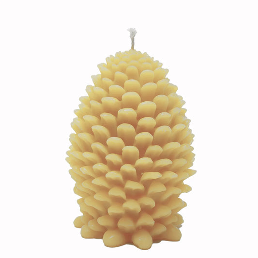 Jumbo Pine Cone Beeswax Candle