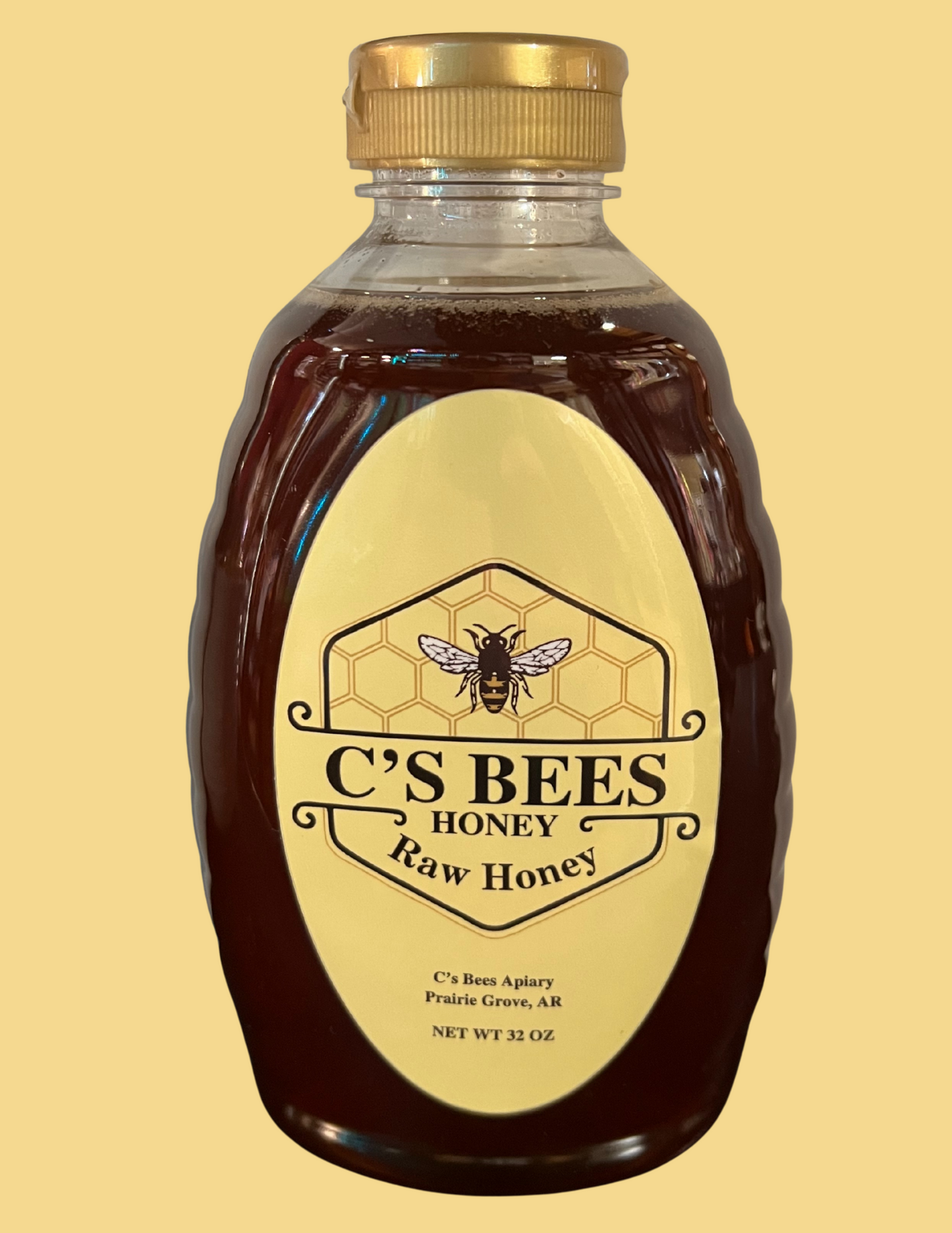 32 oz Squeeze Bottle (Raw Honey)