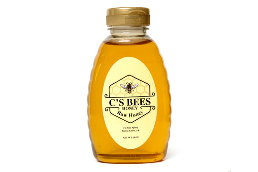 16 oz Squeeze Bottle (Raw Honey)