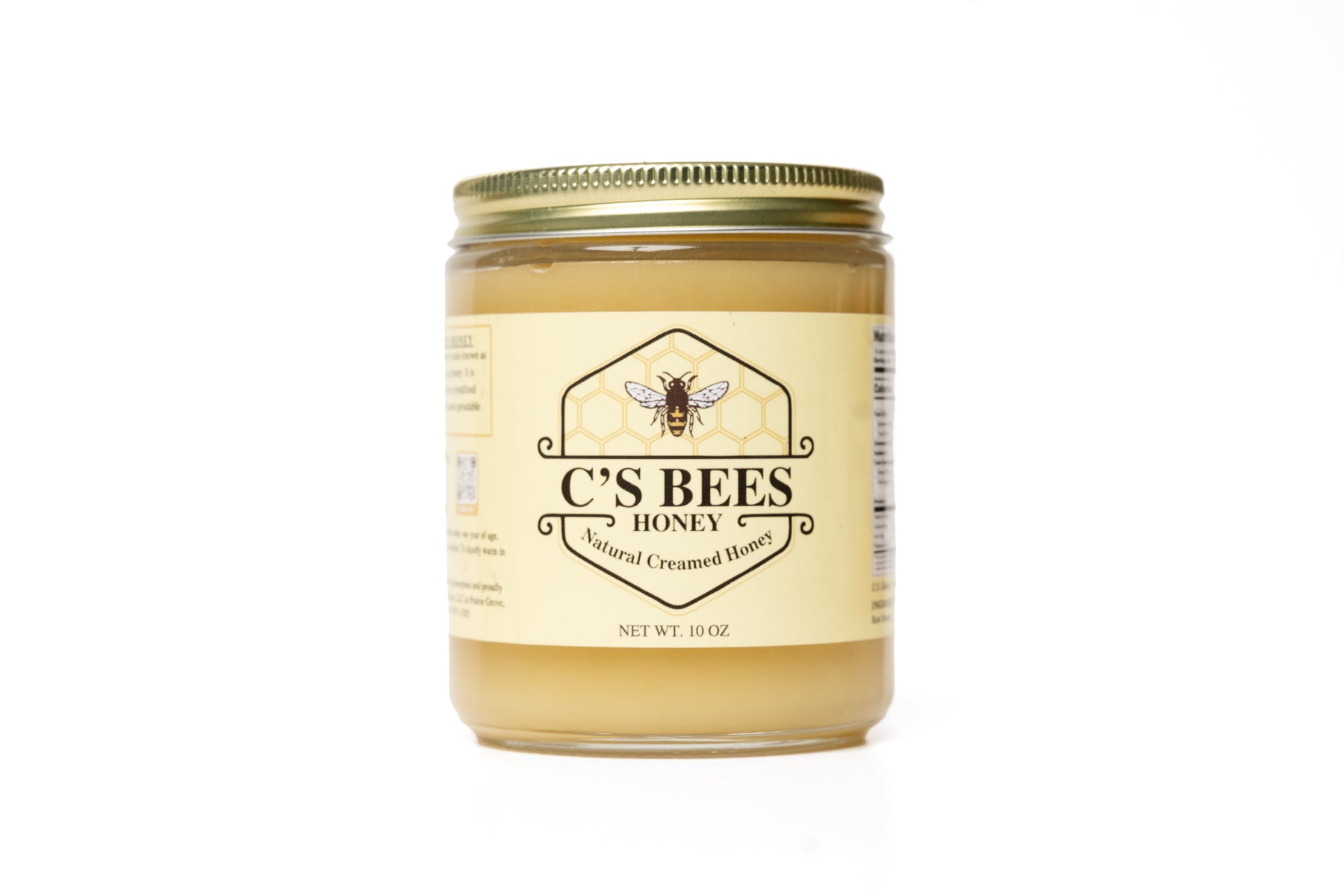 10 oz Creamed Honey – C's Bees Honey & Beekeeping Supply